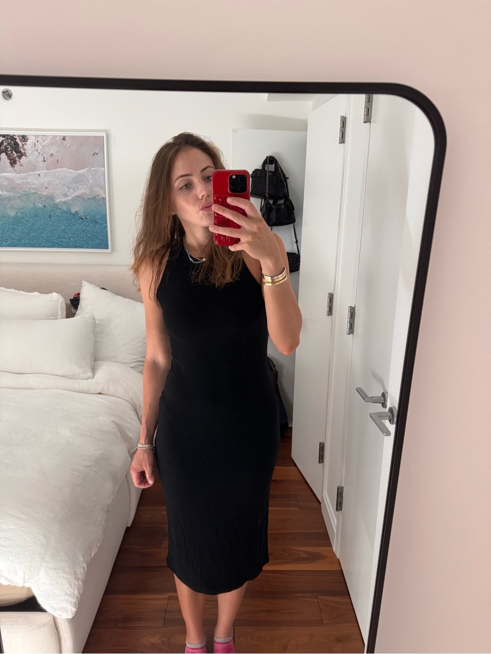 Blake Midi Ribbed Dress